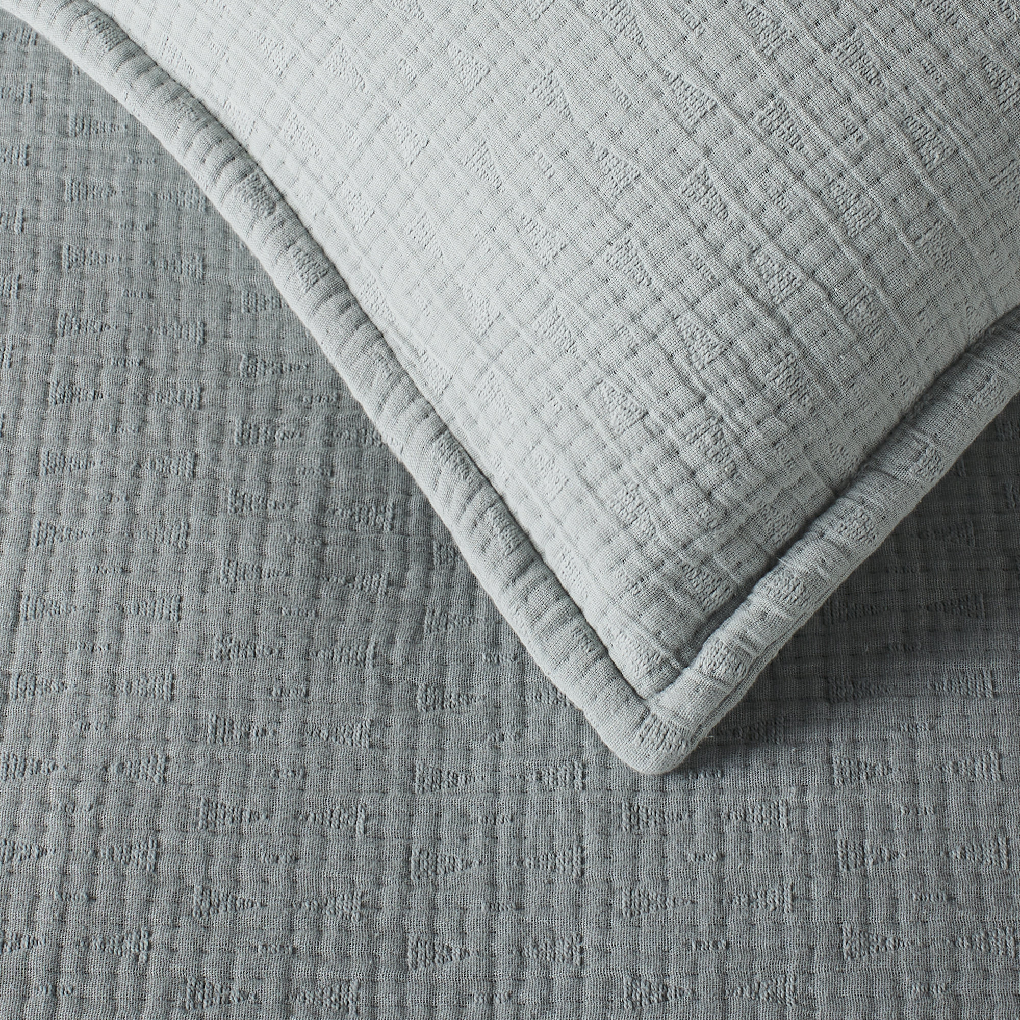 Jenera Cotton Coverlet, Twin Coverlet, Mineral