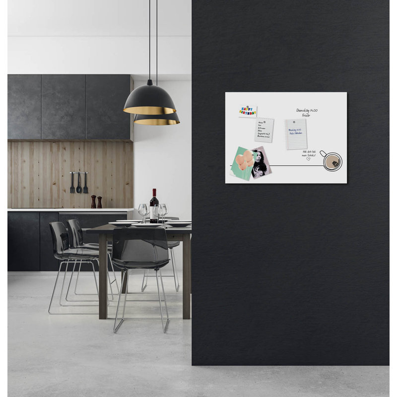 Magnetic Glass Photo Memo Board