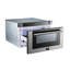 Tiroir pour micro-ondes 24 po Forno Capoliveri, acier inoxydable, 1,2 pi³, 1000 watts, encastré, 11 niveaux de puissance