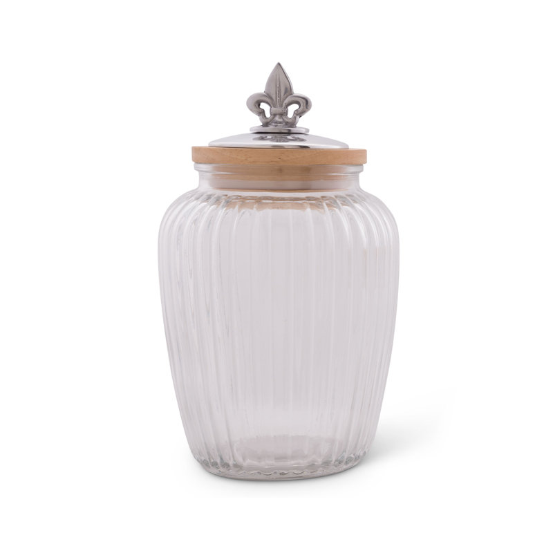 Pot de cuisine Fleur De Lis, H 7 po x l 5,5 po x P 5,5 po