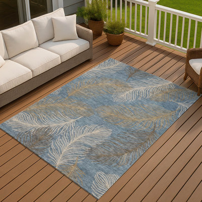 Tapis tropical intérieur / extérieur lavable à la machine Chantille ACN3028
