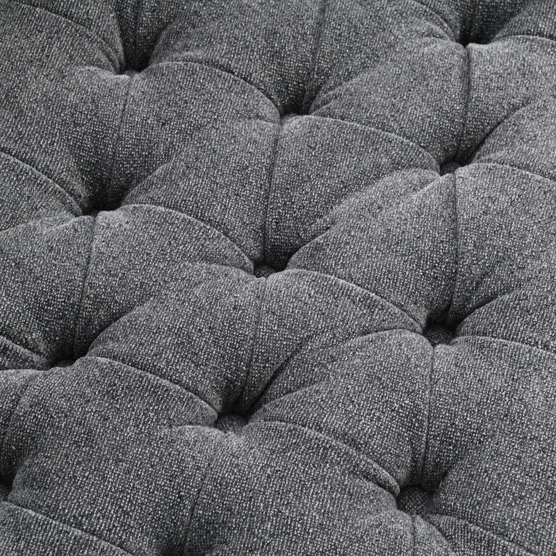 Fauteuil demi-tonneau surdimensionné à 360 degrés, Gris foncé