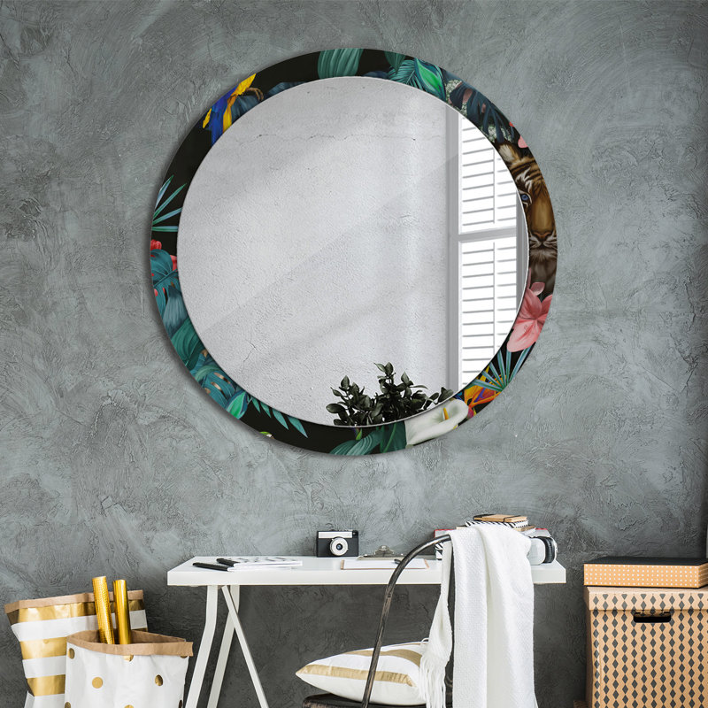 Huldar Glass Flat Wall Mirror