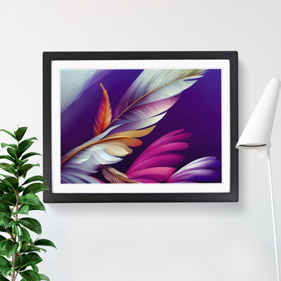Lush Bird Feathers - Single Picture Frame Print