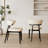 7-Piece Modern Oval Dininng Room Table Set, With 6 Luxury Faux Leather Dining Chairs