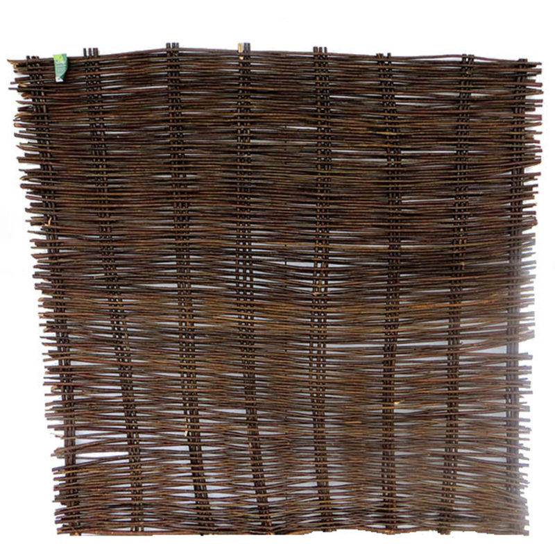 72'' H x 72'' W Brown Wood Fencing