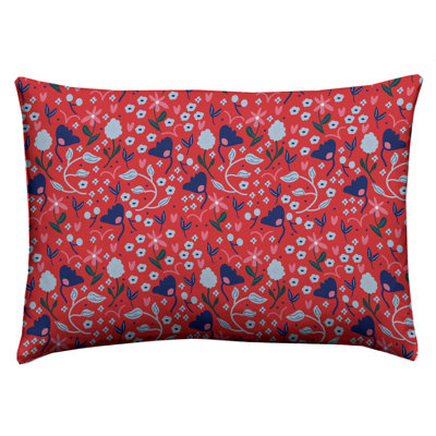 Aganlane Floral Rectangular Cushion