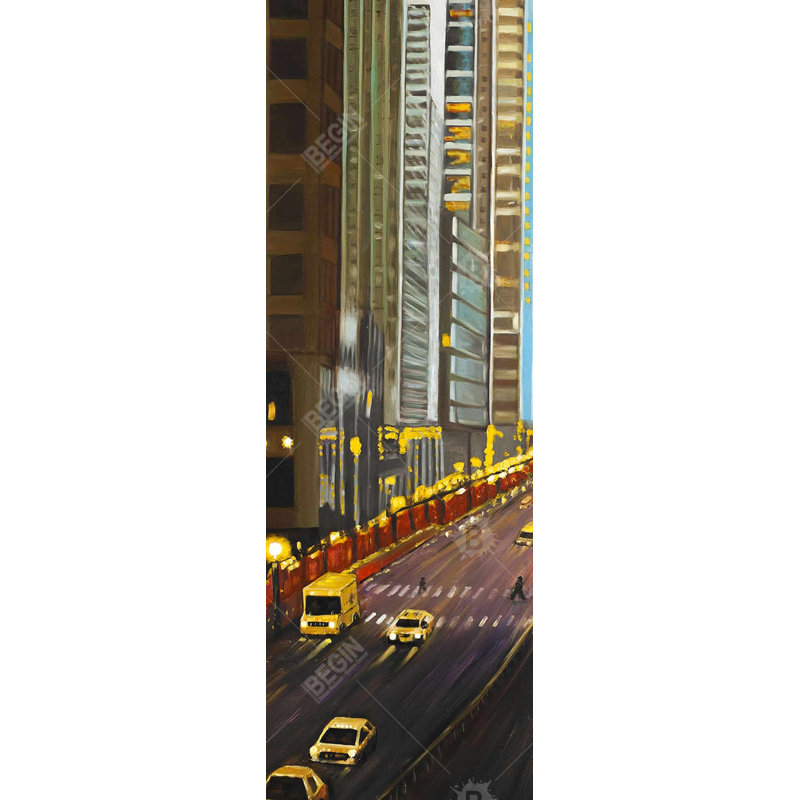 «New York City 9th Street» sur toile