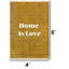 Tapis jaune "Home Is Love"