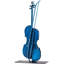 Statue de violon en métal faite à la main et peinte à la main-1052984231