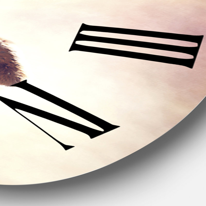 Portrait d'une girafe III - Horloge murale de ferme, Surdimensionné