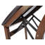 Chaise pliante Stakmore School House, structure en noyer avec cuir reconstitué espresso