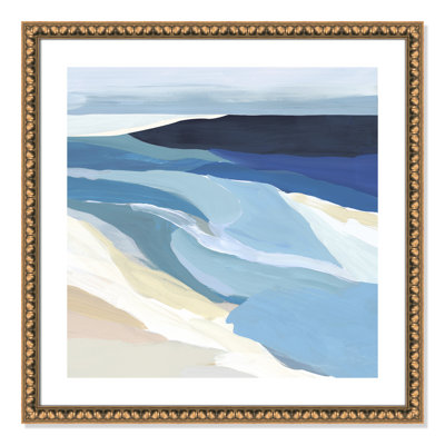 Camarie "Graham Lake I" by Isabelle Z Wood Framed Canvas Graphic Art with Mounting Hardware 
