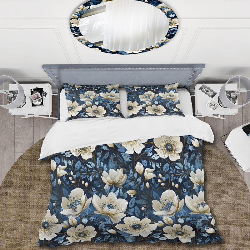 Ensemble de housse de couette Meadow, Housse de couette simple + 1 taie décorative stan