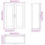 Vidaxl Kitchen Wall Cabinet With Shelf Concrete Grey 80 X 31 X 100 Cm-121217738-121217735