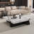 Light luxury square rock panel coffee table-107396312-107396313