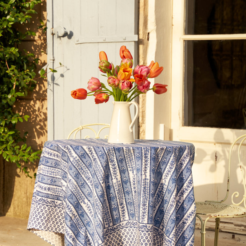 Charlemont Provence Rectangular Tablecloth, Dijon/Blue, 106" x 71"