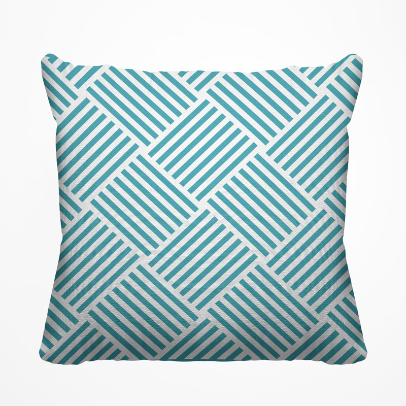 Housse et insert de coussin extérieur Langley, H 15 po x l 15 po, Turquoise