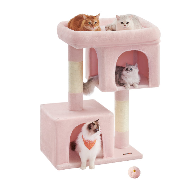101cm H Cat Tree, Jelly Pink