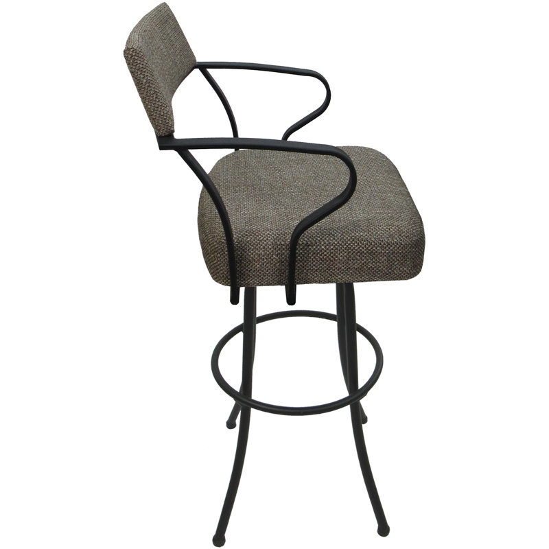 Très grand tabouret pivotant 34 po Gendt, Gris