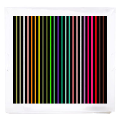 Spectrum of Reality Black Acrylic Square Decorative Tray