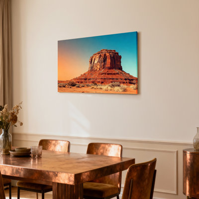 «Desert Butte Landscape», ensemble de 1 reproduction d'art sur toile tendue