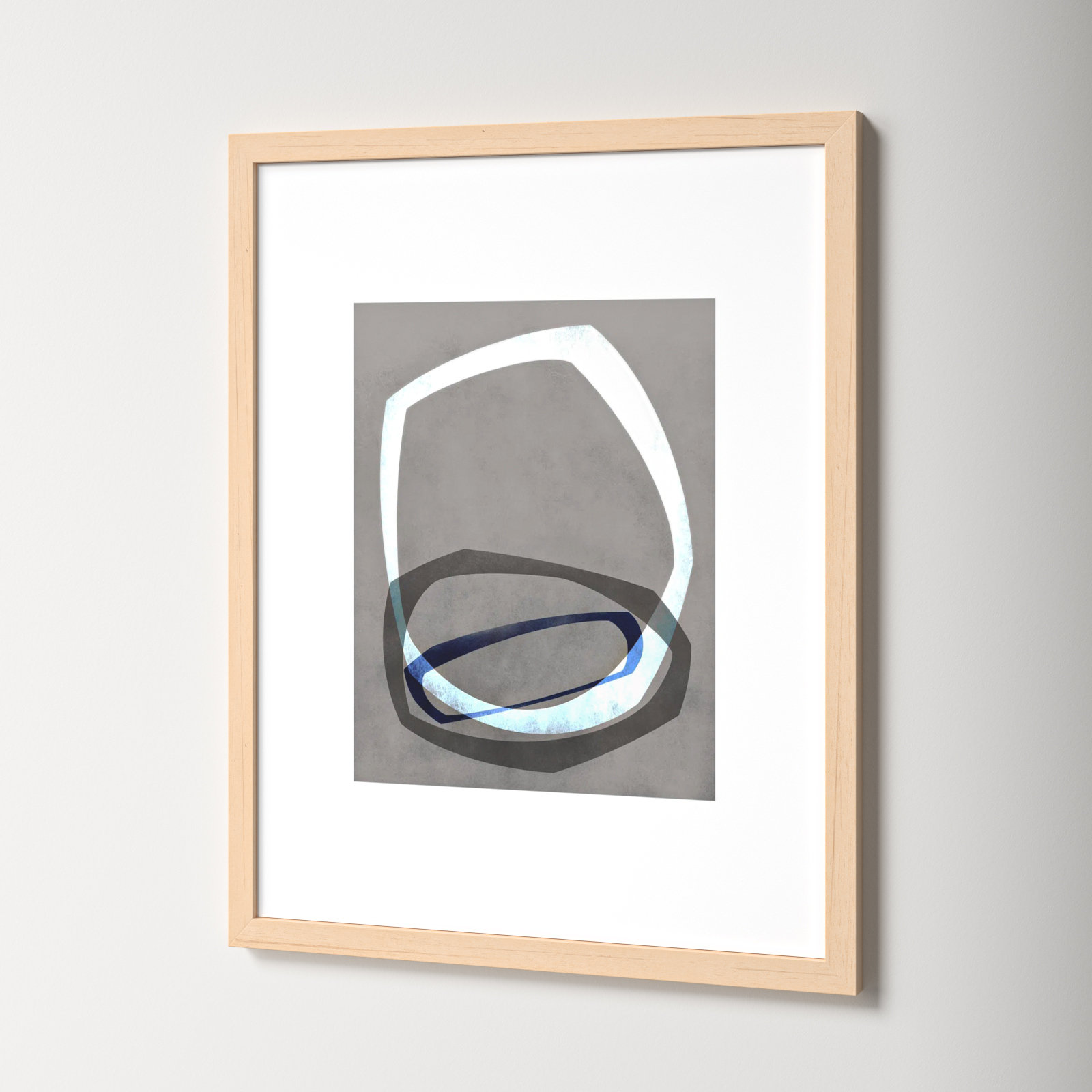 Dillion "Link 4" Painting by Jacques Pilon, Maple, 38" H x 30" W