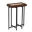 Table d'appoint avec cadre en pierre et base en métal-1413111812