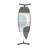 Brabantia Size D XL Ironing Board with Linen Rack and Heat Resistant Parking Zone Spring Bubbles Cover