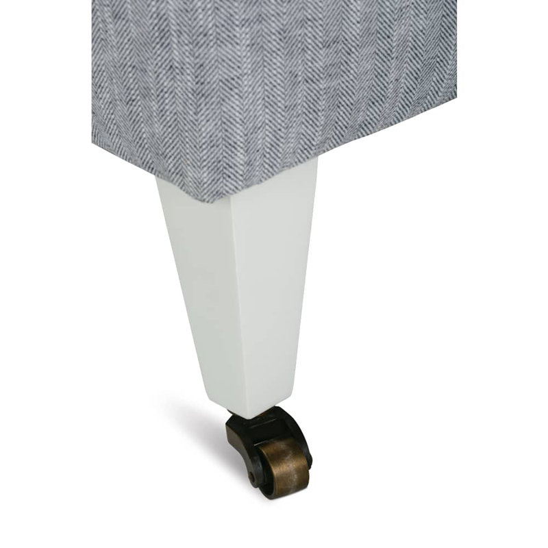 Brampton Armchair, Gray Performance Twill (SW100-56), Ivory