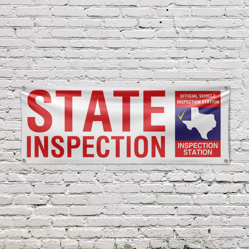 Enseigne de banderole de Texas State 18 po x 48 po, H 18 po x l 48 po x P 0,1 po