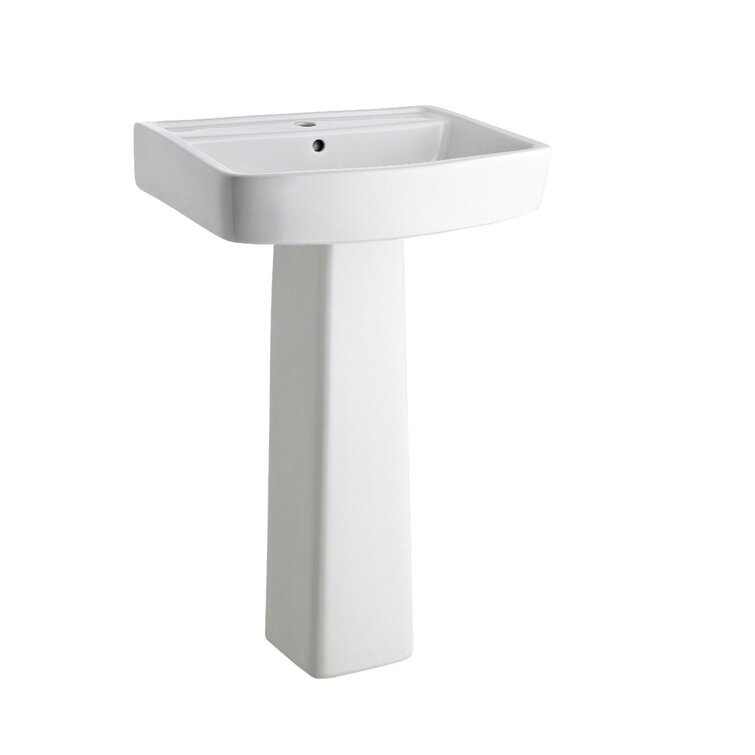 Nuie Bliss 520mm L x 420mm W White Ceramic Rectangular Washstand Sink