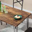 TC 5 Piece Dining Table Set Chairs Upholstered Seat Compact Breakfast Kitchen Wood