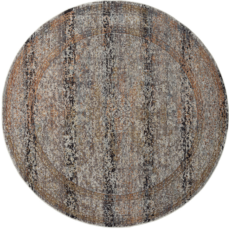 Hemet Oriental Indoor Rug, Round 7'9"