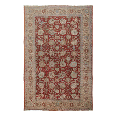 Antique One-of-a-Kind 12'5" x 19'2" Hand Knotted Area Rug