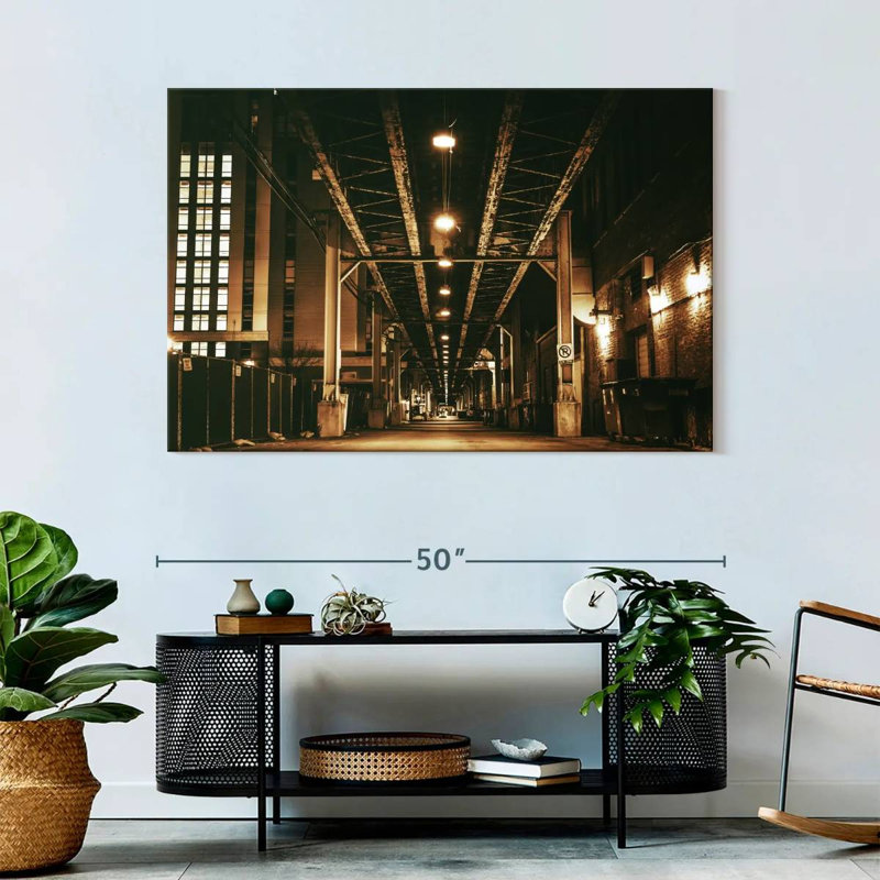 Mehar Chicago Train Bridge, 32" H x 48" W