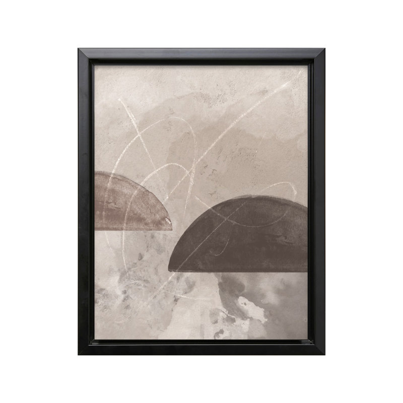 Coups d'aquarelle n ° 3, 18"H x 24"W, Canvas, Black Framed