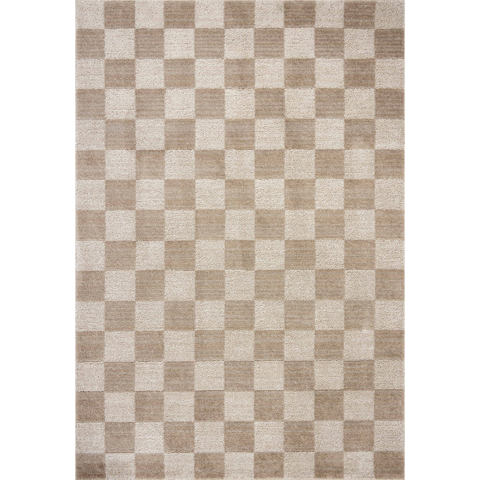 Chris Loves Julia x Loloi Calvin Pebble Ivory Rug, Rectangle 5'3" x 7'6"