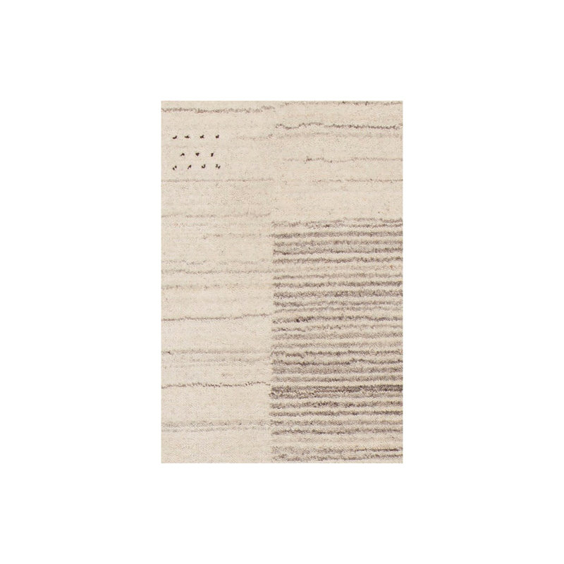 Elantra Wool Southwestern Area Rug in Beige, 5' x 7'6"