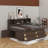 Full Wood Daybed With 2 Bedside Cabinets,Shelves And Drawers-746300138