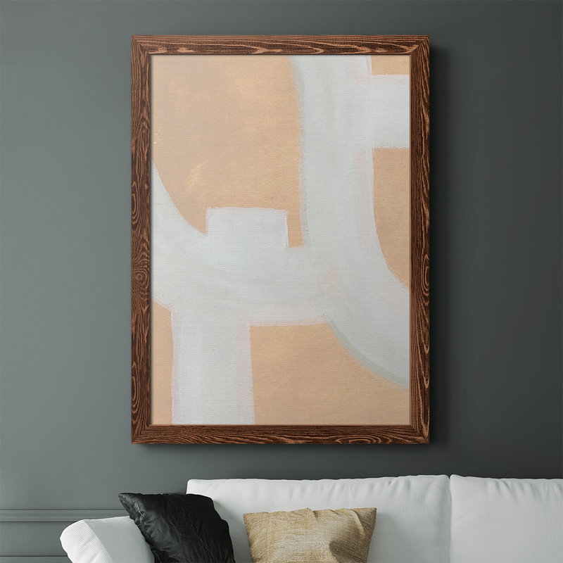 Visby Neutral Winding Paths II, reproduction d'art sur toile, H 37,5 po x l 27,5 po x P 1 po, Érable
