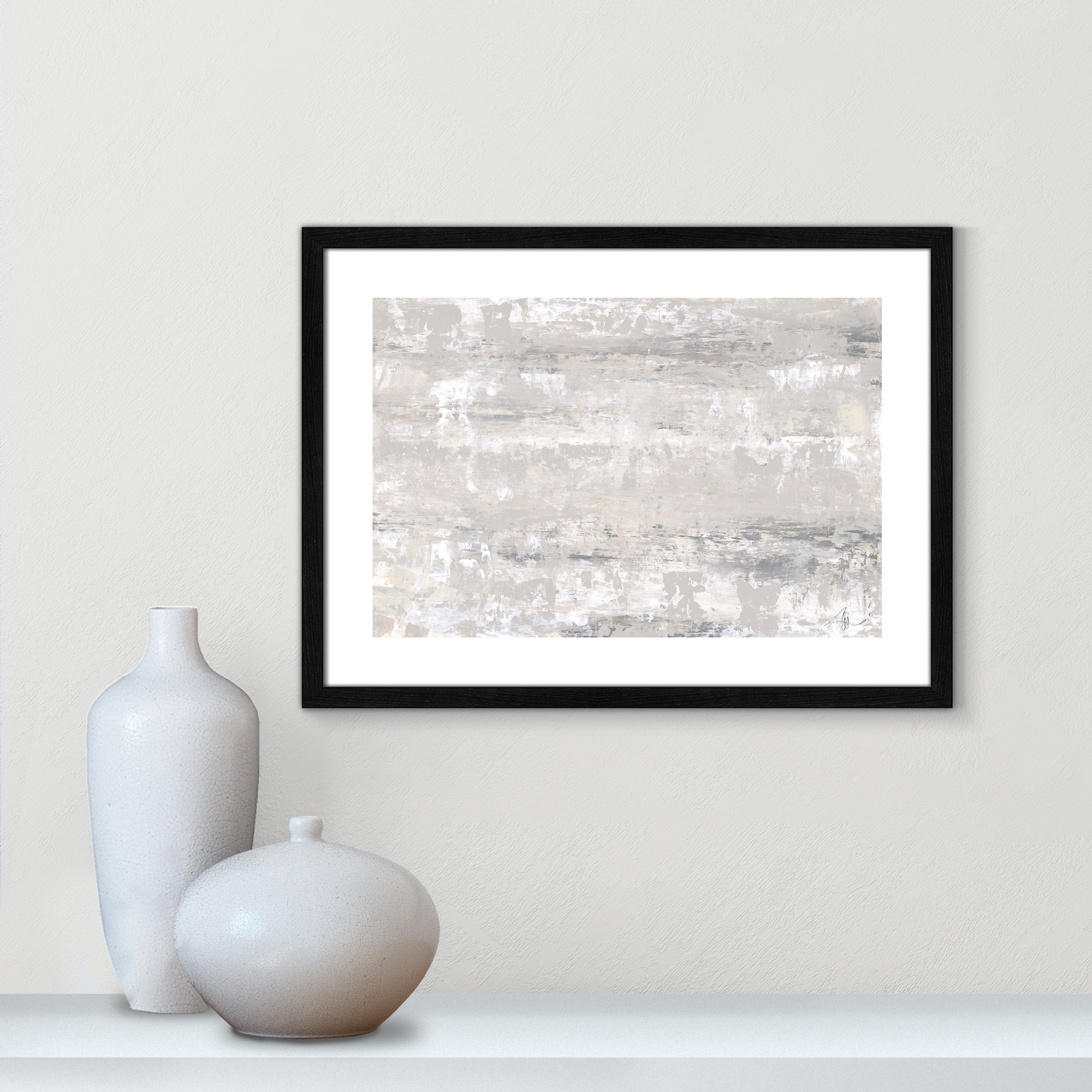 Desert Winds by Filippo Ioco - Print, Black Wood Framed Paper, 17" H x 23" W x 0.75" D