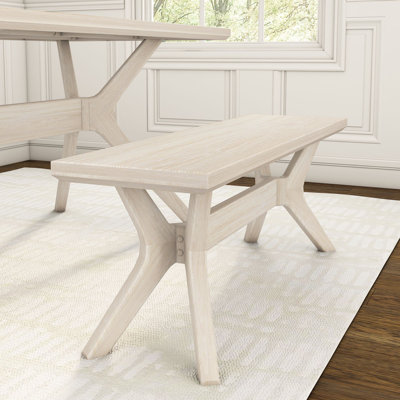 Banc de salle à manger à pieds croisés Muhsina (48 po / 1220 mm)