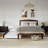 Elliana Solid Wood Platform Bed with Trundle-81971009-81971008