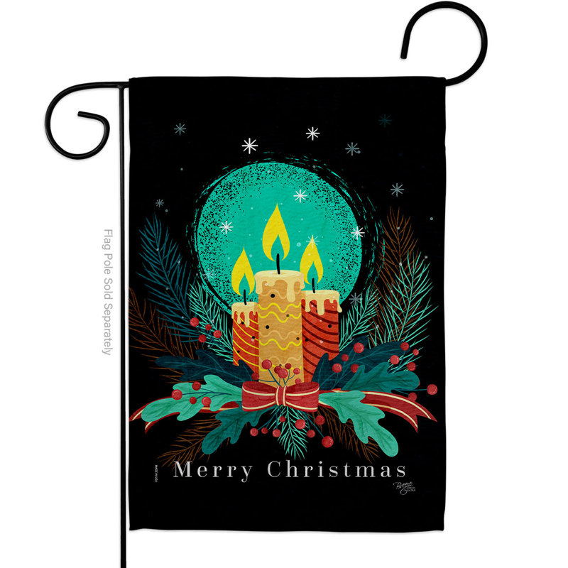 Drapeau de jardin 2 côtés en polyester 18,5 po x 13 po