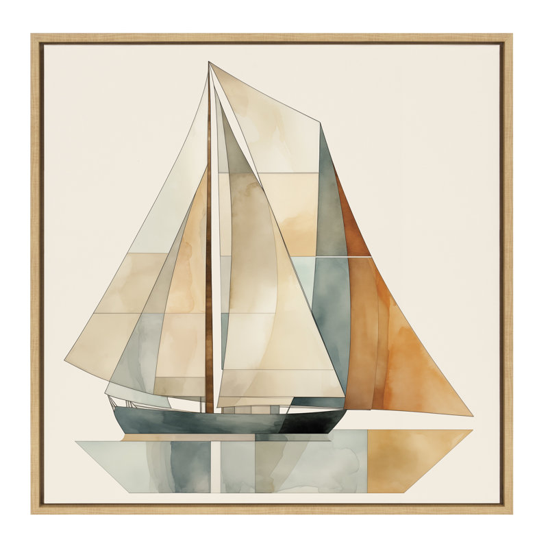Impression sur toile encadrée Mid-Century Modern Geometric par The Creative Bunch Studio