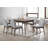 6-Person Solid Wood Dining Table Set