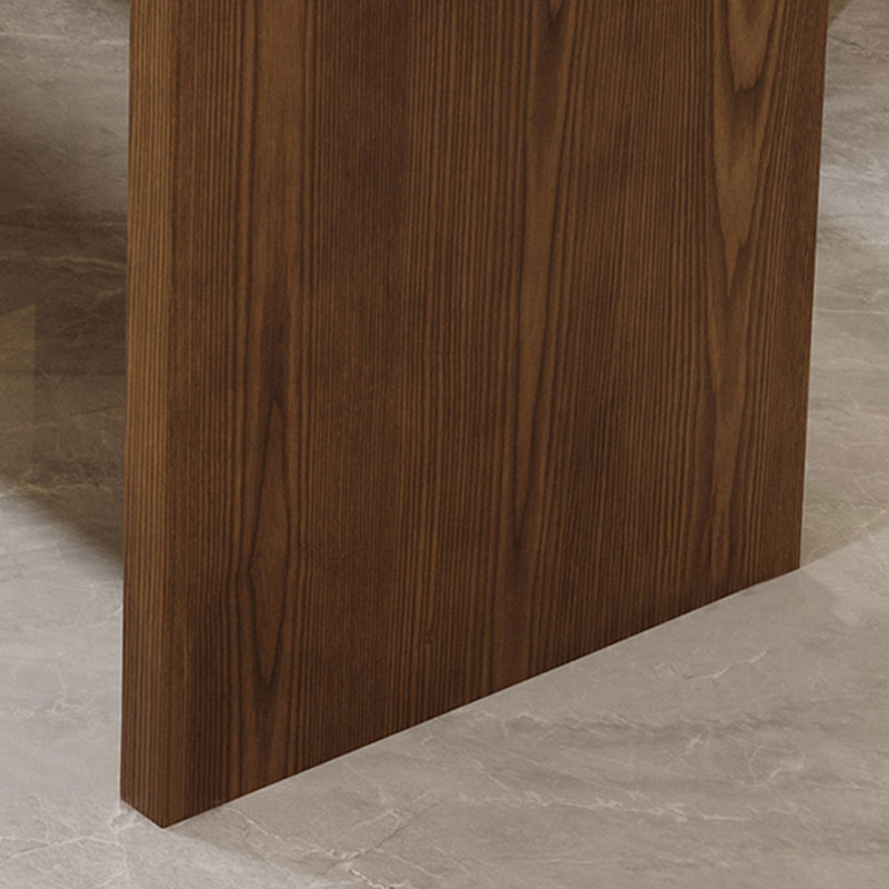 Bureaux en bois massif en L noyer clair, H 29,53 po x l 78,74 po x P 55,12 po, Retour à droite