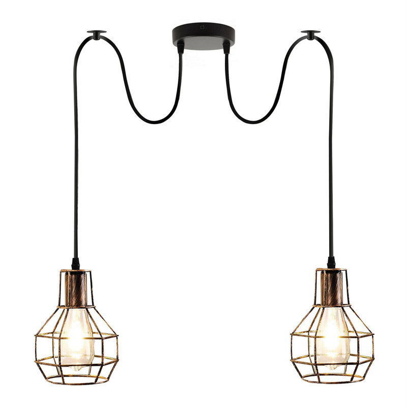 Marhill 2 - Light Cluster Pendant, Brushed Copper