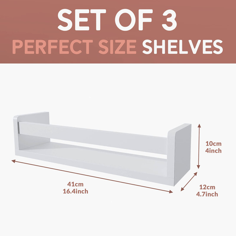 Heslar 3 Piece Floating Shelf